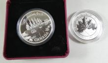 2 CANADIAN SILVER COINS 
