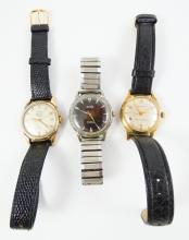 3 MEN'S WRISTWATCHES