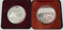 2 CANADIAN PROOF SILVER DOLLARS