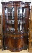 WHITE FINE FURNITURE MAHOGANY CORNER CABINET