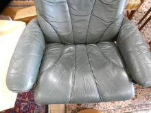 STRESSLESS RECLINER AND FOOTSTOOL