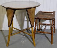 TABLE AND STOOL