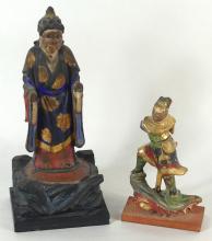 TWO ANTIQUE CARVINGS