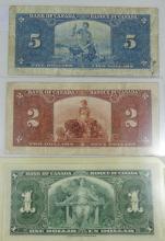 SET CANADIAN GEORGE VI CURRENCY