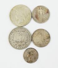 5 U.S. SILVER COINS