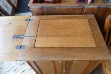 OAK SEWING WORK TABLE