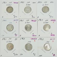 CANADIAN SILVER DIMES