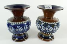 ROYAL DOULTON VASES OR HOLDERS