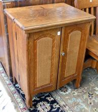 OAK SEWING WORK TABLE