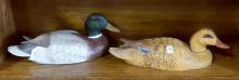 TWO "MALLARD" DUCK DECOYS