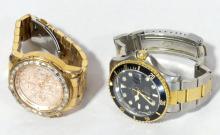 TWO MEN'S WRISTWATCHES