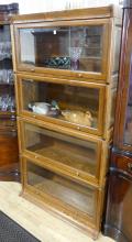 OAK STACKING BARRISTER'S BOOKCASE