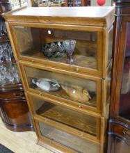 OAK STACKING BARRISTER'S BOOKCASE