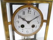 FRENCH BRASS MANTEL CLOCK