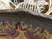 FRENCH NEEDLEPOINT SETTEE