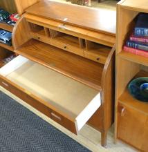 TEAK CYLINDER DESK