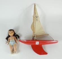 TOY BOAT & DOLL