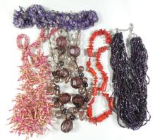 12 BEADED NECKLACES