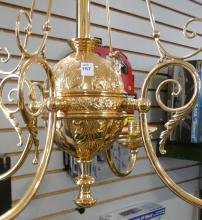 ANTIQUE BRASS CHANDELIER