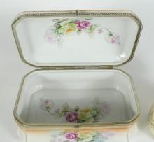 2 PORCELAIN BOXES