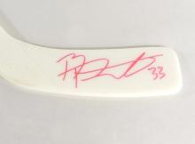 AUTOGRAPHED BRANDON PRUST WATERCOLOUR & HOCKEY STICK