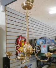 ANTIQUE BRASS CHANDELIER