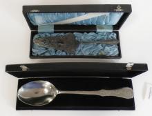 TWO BOX LOTS OF CUTLERY AND WOODEN ITEMS