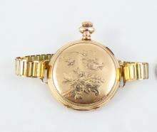 ANTIQUE POCKET/WRIST MOURNING WATCH