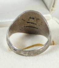 SILVER 1956 CLASS RING