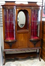 EDWARDIAN DISPLAY CABINET