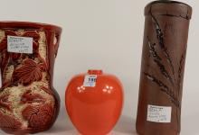 FOUR POTTERY VASES