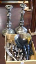 CUTLERY AND CANDLESTICKS