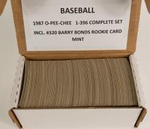 BOX OF 1987 O-PEE-CHEE BASEBALL CARDS