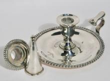 SHEFFIELD PLATE CANDLESTICK