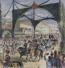 RARE ANTIQUE ENGRAVING WITH LOCAL INTEREST