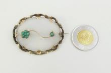 ANTIQUE OVAL BROOCH