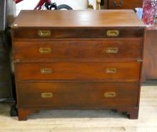 ANTIQUE CAMPAIGN DRESSER