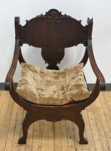 VICTORIAN MAHOGANY ARMCHAIR