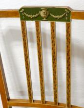 FOUR SATINWOOD SIDE CHAIRS