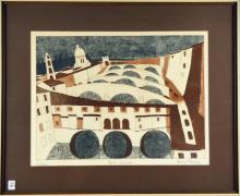 ITALIAN SCHOOL COLOUR ETCHING