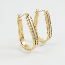 OVAL HOOP EARRINGS