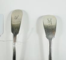 2 ANTIQUE STERLING LADLES