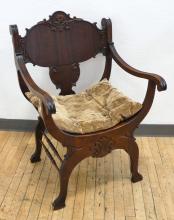 VICTORIAN MAHOGANY ARMCHAIR