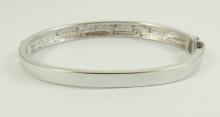 WHITE GOLD BANGLE BRACELET