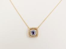 DIAMOND & TANZANITE NECKLACE