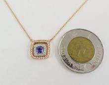 DIAMOND & TANZANITE NECKLACE