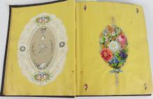 RARE EARLY VICTORIAN SCRAPBOOK DATED 1860-1870