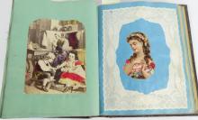 RARE EARLY VICTORIAN SCRAPBOOK DATED 1860-1870