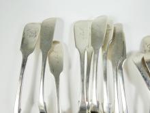 COLLECTION ANTIQUE SILVER SPOONS