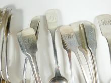 COLLECTION ANTIQUE SILVER SPOONS